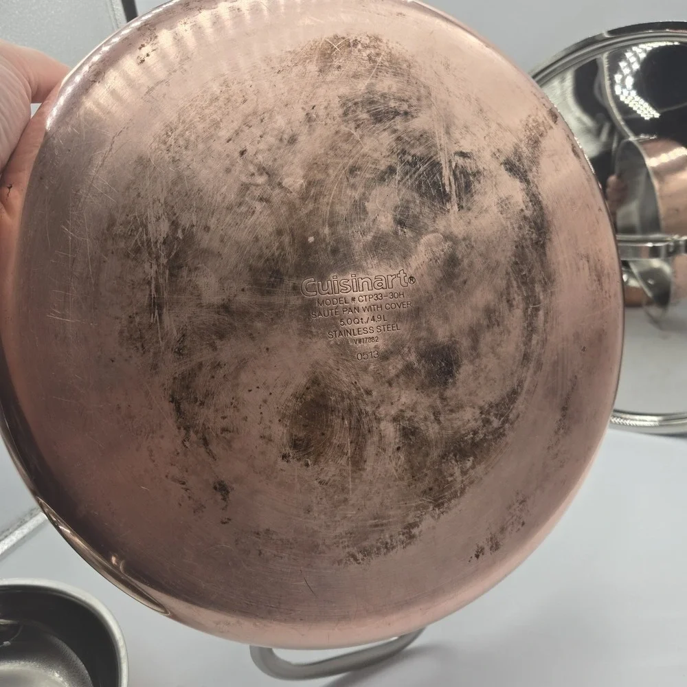 Cuisinart CTP33-30H Copper Stainless 5 Qt Saute Pan W/Lid & 10